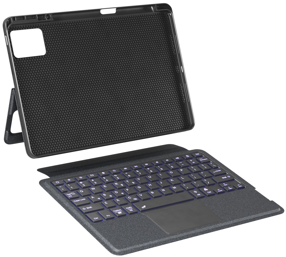 Pouzdro na tablet s klávesnicí Spello by Epico s podsvícenou klávesnicí na Xiaomi 6/Pro/Pro 2023 11″ - CZ černé
