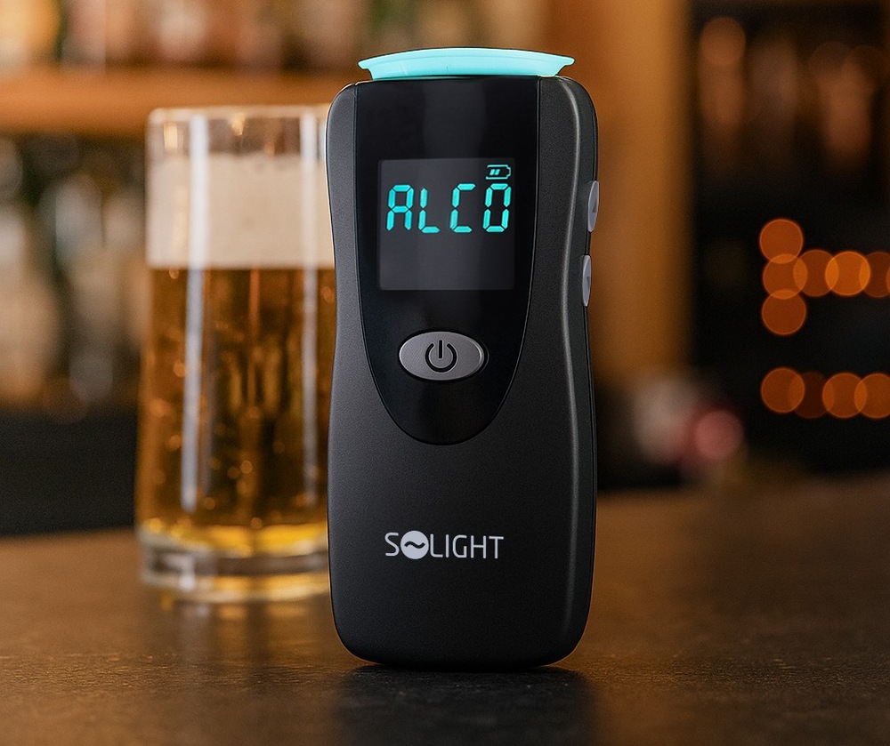 Alkoholtester Solight 1T08 5,0‰ ukládá naměřené hodnoty v paměti