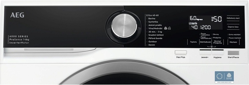 Ovládací panel na pračce AEG ProSense L6SE26SC