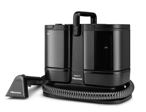 Tepovač koberců Hisense HSSC07A 2in1 Steam IQ černý tepovač koberců Hisense HSSC07A v černém povedení