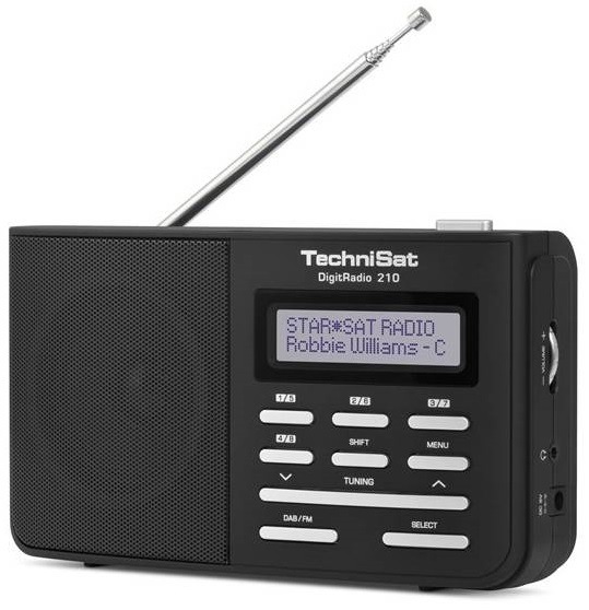 Radiopřijímač s DAB+ Technisat DAB210 černý/stříbrný