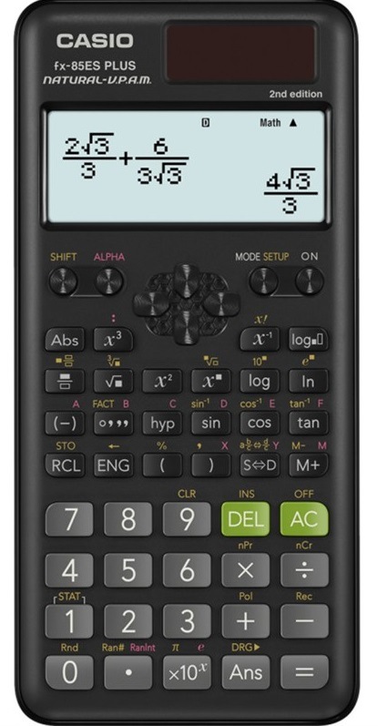Casio FX 85ES PLUS 2E, černá