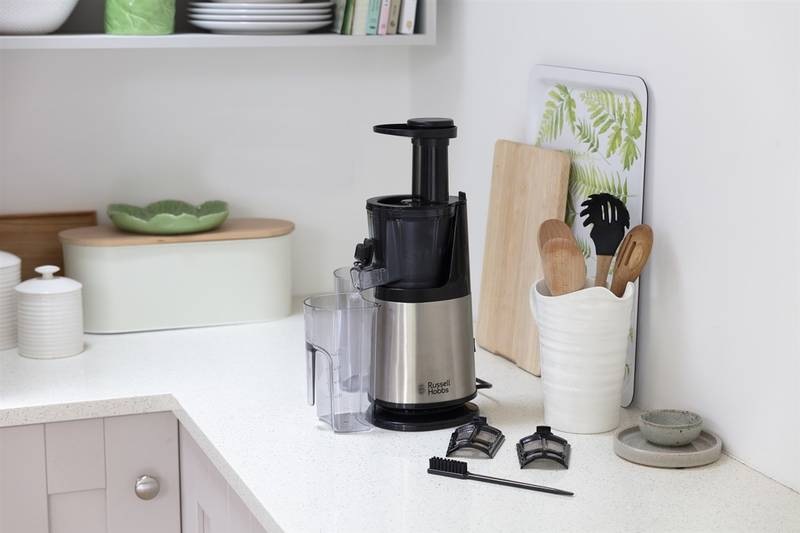 Odšťavňovač RUSSELL HOBBS 25170-56 Slow Juicer černý/nerez RUSSELL HOBBS 25170-56 Slow Juicer, černá/nerezová