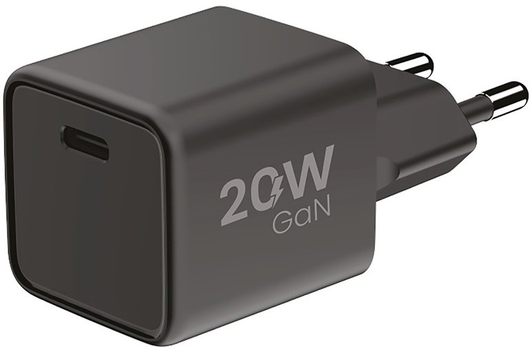 Nabíječka do sítě WG GaN, 1xUSB-C, PD 20W - černá