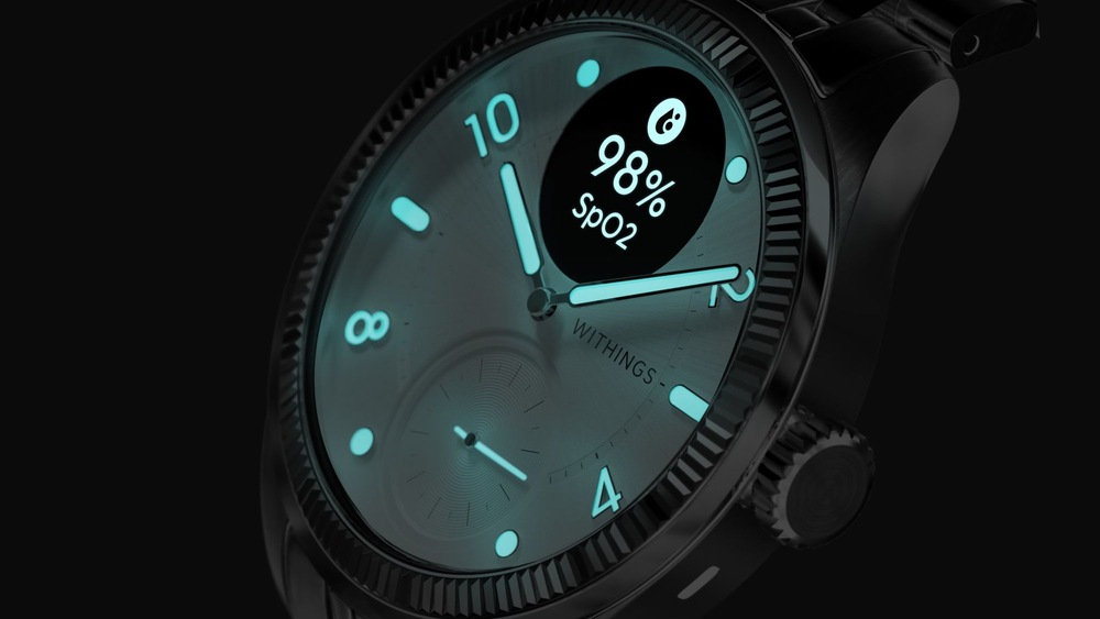 Chytré hodinky Withings Scanwatch Nova Brilliant 39 mm stříbrné Chytré hodinky Withings Scanwatch Nova Brilliant 39 mm stříbrné
