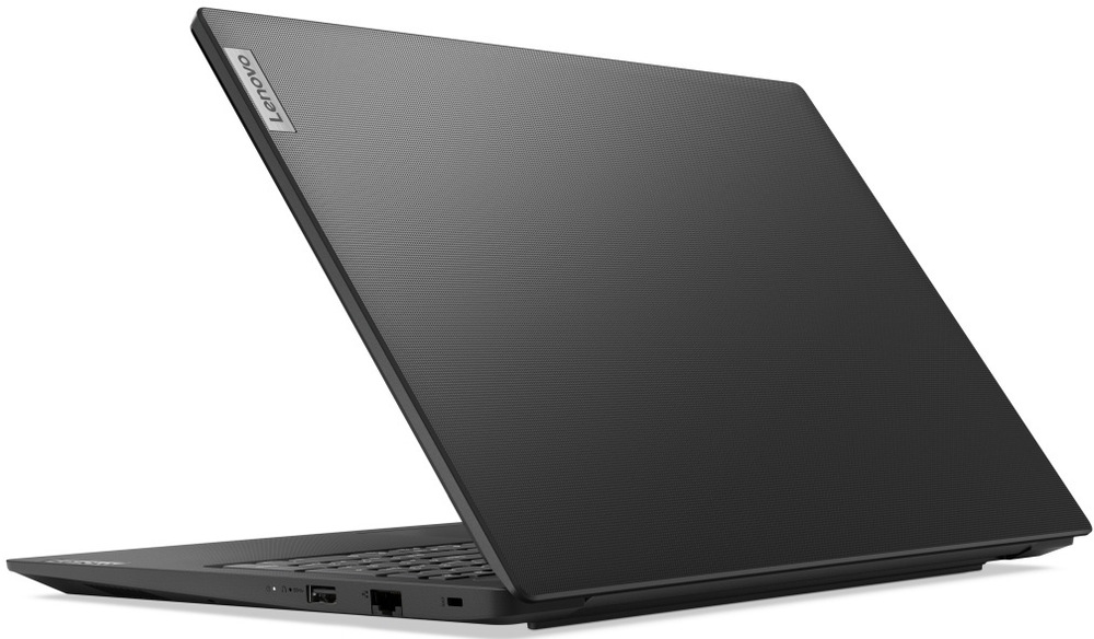 Notebook Lenovo V15 G5 IRL černý Elegantní záda notebooku Lenovo V15 G5 IRL