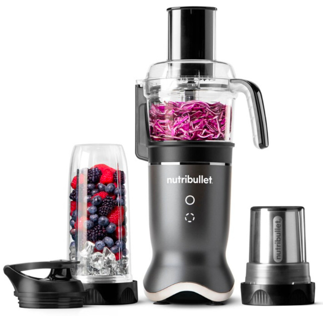 Stolní mixér Nutribullet NB1224DG Ultra Plus+ 3 v 1 s foodprocessorem, tritanovou nádobou a mlýnkem