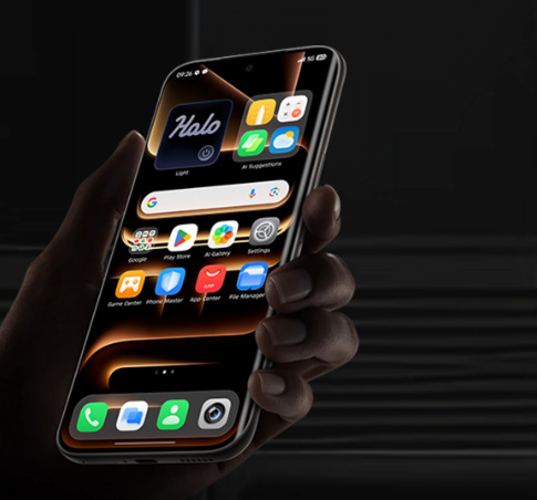 Mobilní telefon Infinix Note Edge 8 GB / 256 GB zelený Infinix Note Edge se opírá o zaoblený 1,5K displej