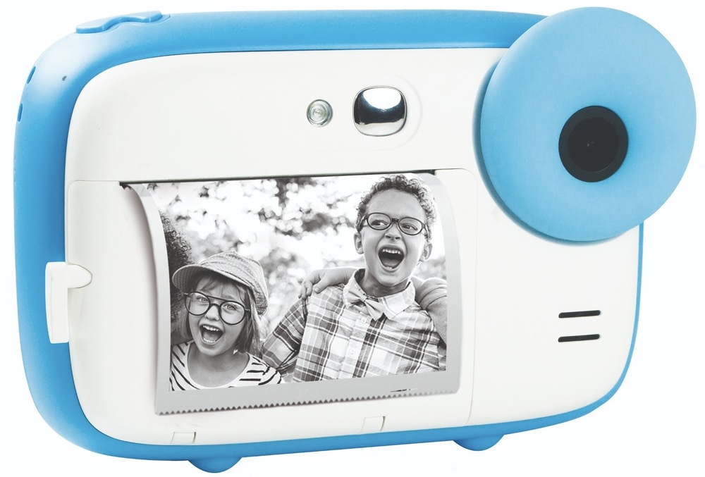 Instantní fotoaparát AgfaPhoto Realikids Instant Cam modrý Tiskne pomocí termálního tisku