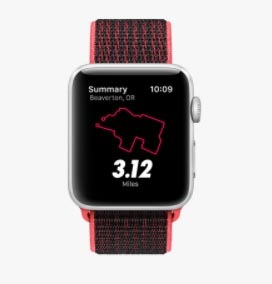 Chytré hodinky Apple Watch Series 3 GPS 42mm pouzdro z vesmírně šedého hliníku - černý sportovní řemínek