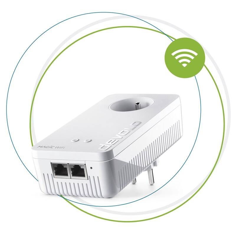 Síťový rozvod LAN po 230V Devolo Magic 2 WiFi next, rozšíření 1ks
