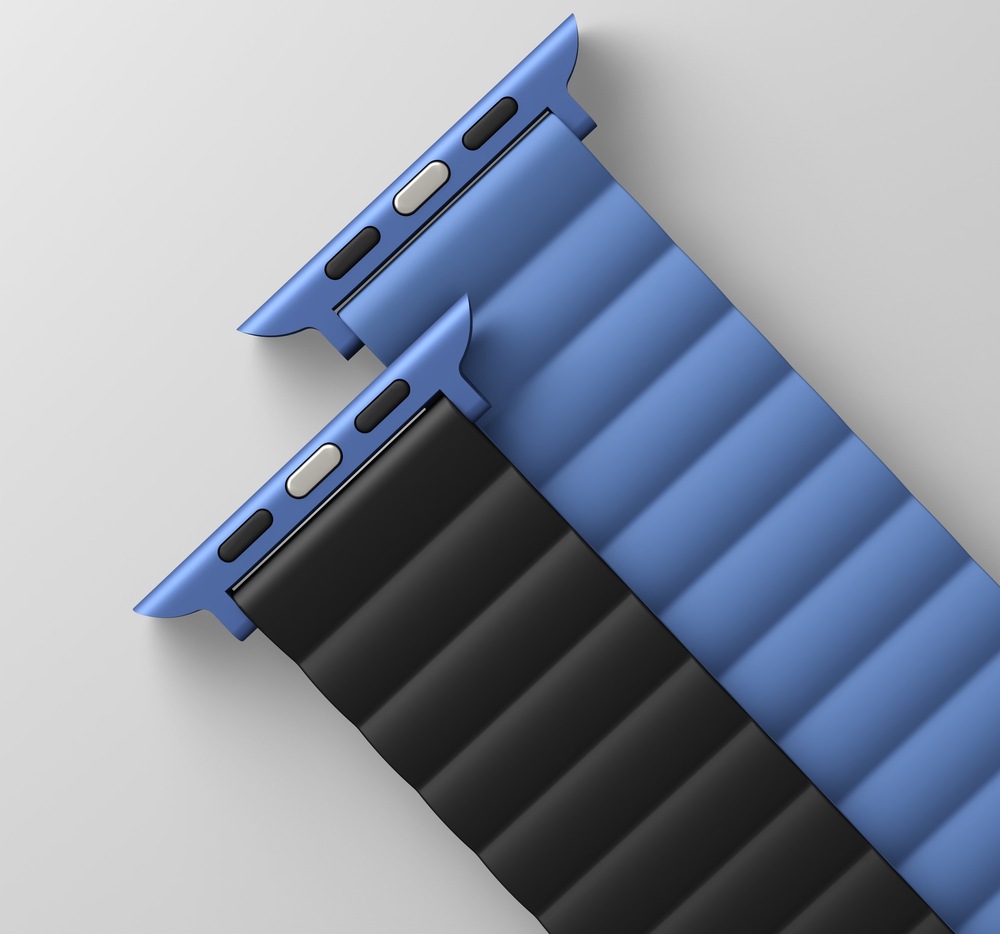 Řemínek Uniq Revix Reversible na Apple Watch 38/40/41mm černý/modrý