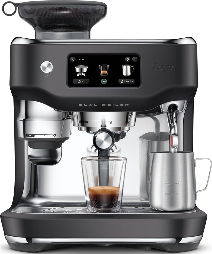 Pákový kávovar SAGE SES995BTR Oracle Dual Boiler černý Kávovar SAGE má 58mm nerezový portafilter