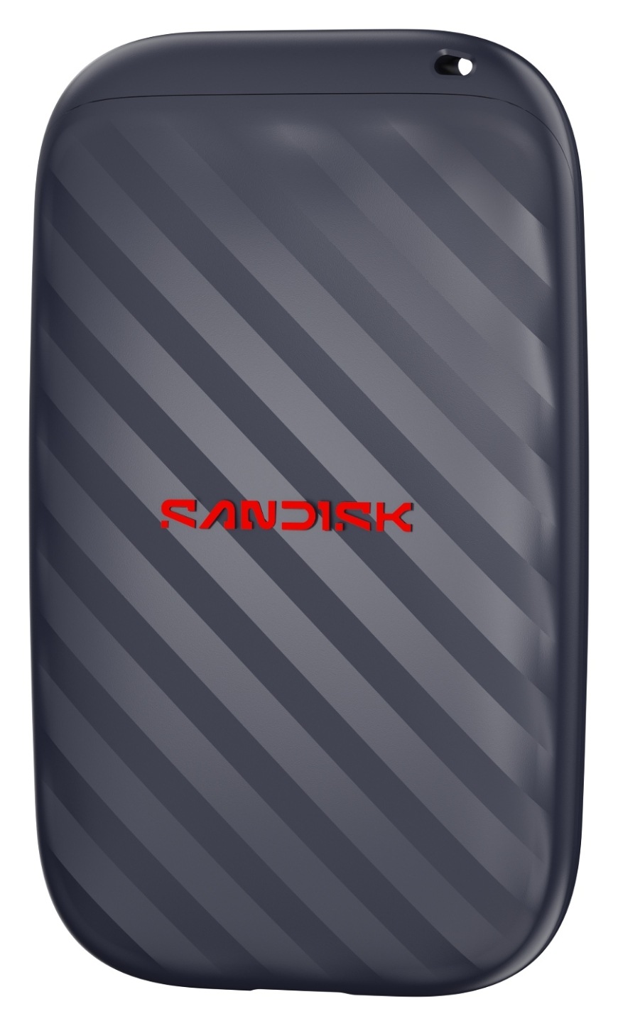 SSD externí SANDISK Portable Drive 1TB, USB 3.2 Gen 2 černý Externí SSD SANDISK Portable Drive 1TB s logem na přední straně
