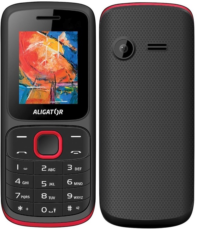 Mobilní telefon Aligator D210 Dual SIM černý/červený