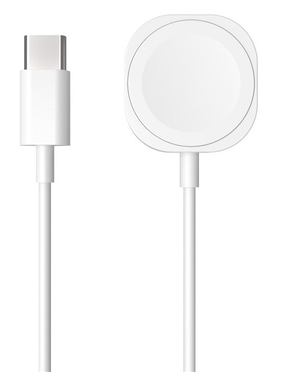 Nabíjecí kabel FIXED USB-C na Apple Watch bílý