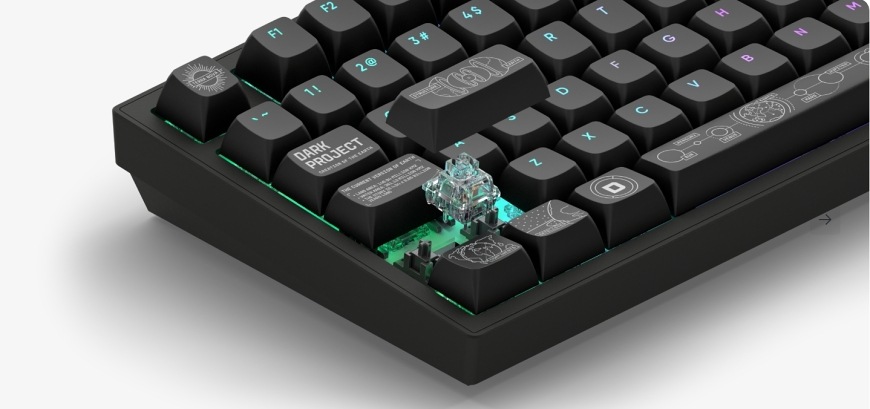 Klávesnice Dark Project ALU Terra Nova R2 US černá