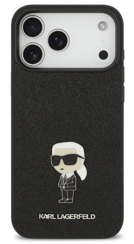 Kryt na mobil Karl Lagerfeld pro iPhone 17 Pro Max, černá barva