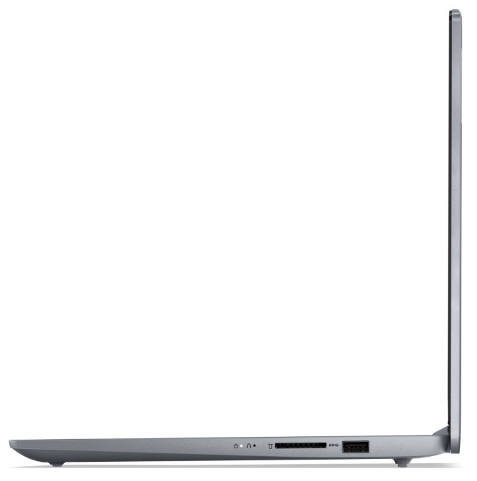Detail pravé boční strany notebooku se čtečkou SD karet a konektorem USB 3.2