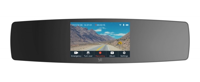Autokamera YI Technology YI Mirror Dash Camera černá
