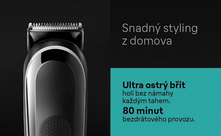 Zastřihovač multifunkční Braun Series 3 MGK3440, 8 v 1