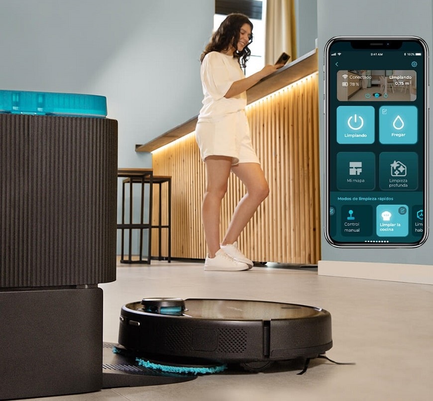 Robotický vysavač Cecotec Conga 11090 Spin Revolution Home&Wash černý Robotický vysavač Cecotec Conga 11090 Spin Revolution Home&Wash černý