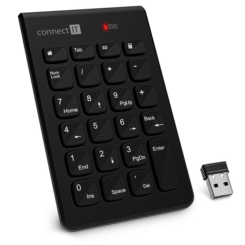 Klávesnice Connect IT NumCalc černá