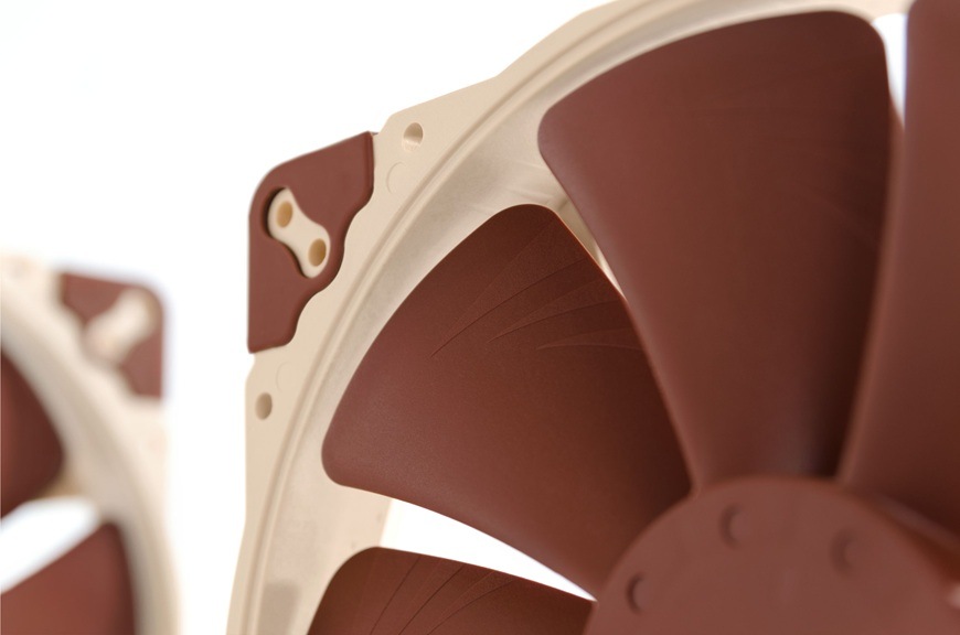 Ventilátor Noctua NF-A20 PWM hnědý Detail obrázku ventilátoru.