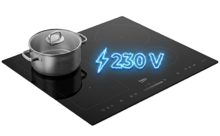 Varná deska indukce Beko HII64822UFT, černá, power management