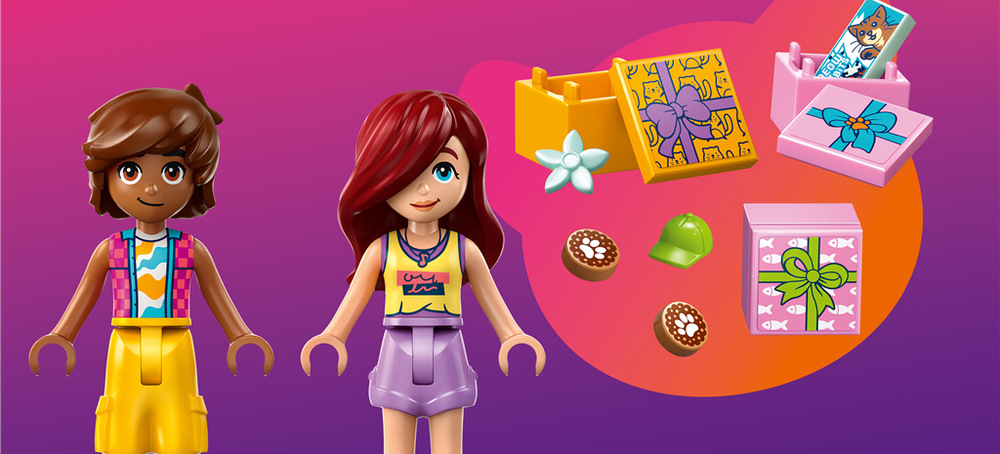 Stavebnice LEGO® Friends 42666 Kočičí narozeninová oslava a dům na stromě 321 dílků a množství kočičích doplňků umožní dětem pokaždé rozehrát oslavu i další dobrodružství jinak.