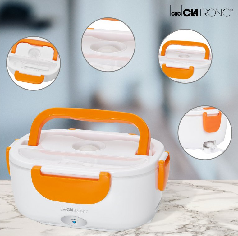 Jídlonosič Clatronic LB 3719 bílý/oranžový Jídlonosič Clatronic LB 3719 bílý/oranžový