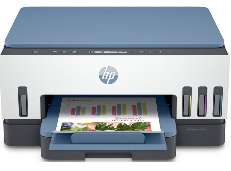 Tiskárna multifunkční HP Smart Tank 725 bílá/modrá