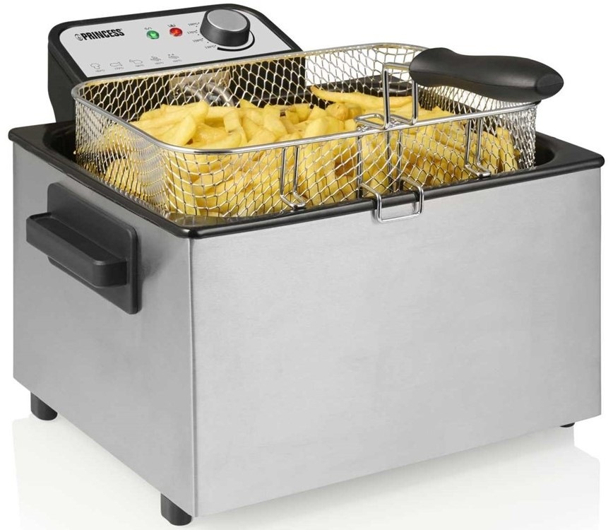 Fritéza Princess 184090, 5 l černá/stříbrná