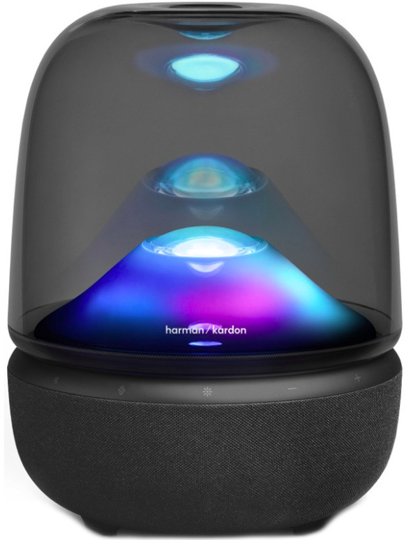 Reproduktor Harman Kardon Aura Studio 5 s transparentní kopulí a ambientním osvětlením