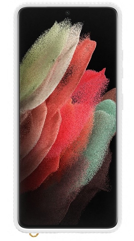Kryt na mobil Samsung Galaxy S21 Ultra 5G bílý/průhledný