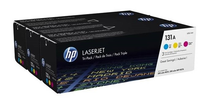 Toner HP 131A, 3x 1 800 stran vícebarevný