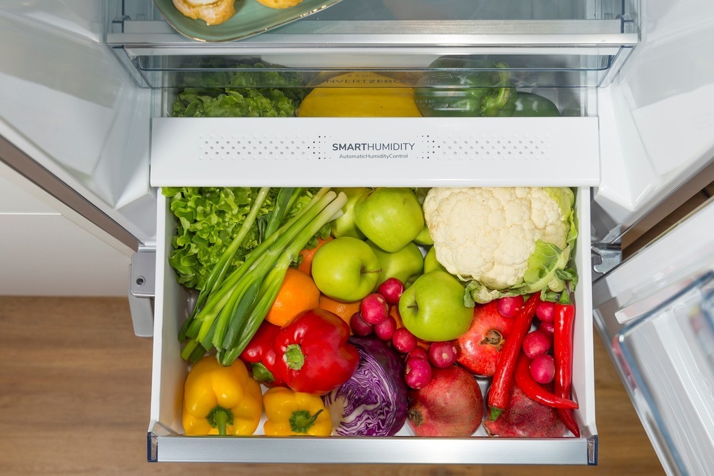 Chladnička s mrazničkou Gorenje Superior NRC619BSXL4 nerez Beznámrazová kombinovaná chladnička GorenjeGORNRC619BSXL4, SmartHumidity a CrispZone