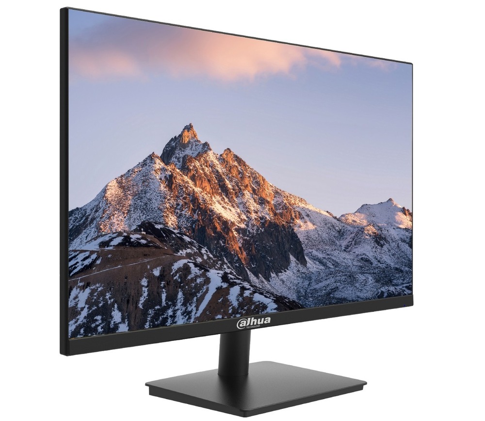 Zapnutý monitor Dahua LM24-A221Y 23,8" otočený doprava