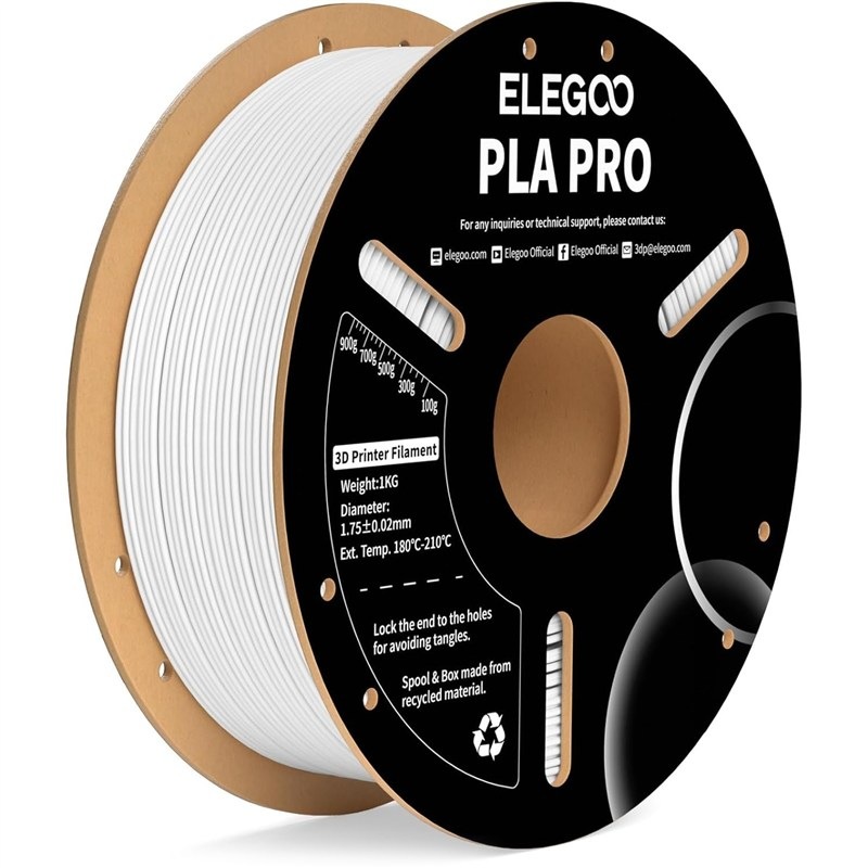Filament Elegoo s průměrem1,75 mm, bílá barva