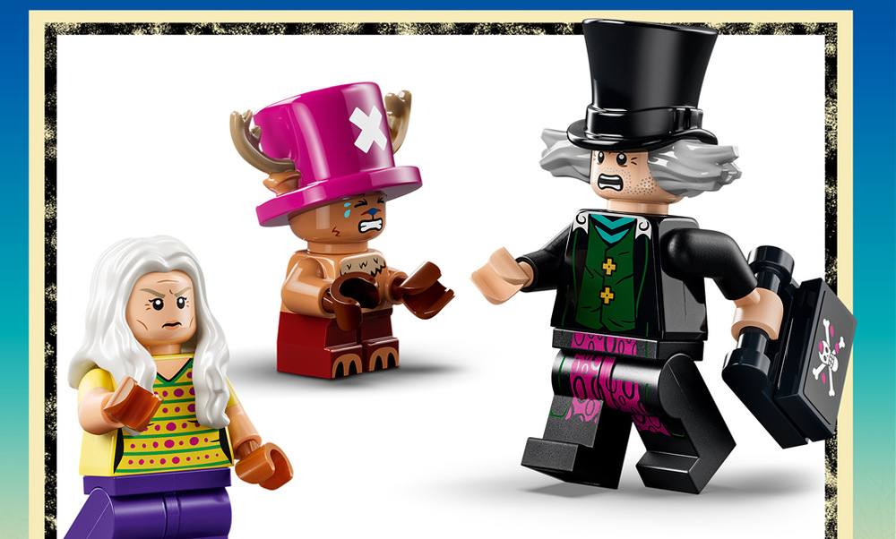 Stavebnice LEGO® ONE PIECE 75641 Úkryt Dr. Hiriluka Stavebnice z 271 dílků nabídne dětem od 9 let stavění s 3D návodem a hotový model poslouží jako dioráma.