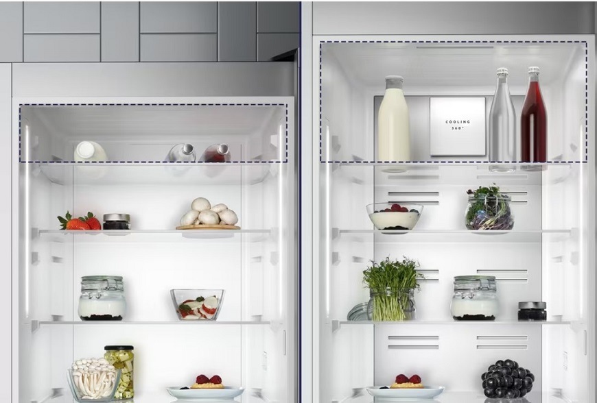 Chladnička s mrazničkou Electrolux 600 Twintech ENT6ME19S bílá