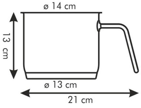 Mlékovar Tescoma HOME PROFI 14 cm, 1,8 l nerez
