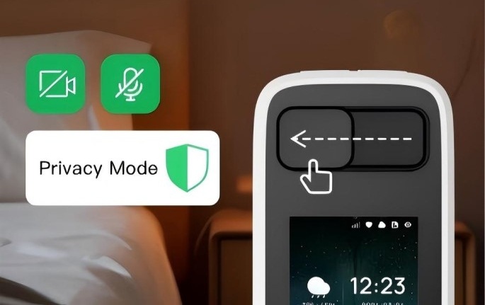 IP kamera IMMAX NEO LITE SMART Security BLOCK bílá Detail fyzického krytu na čočce IP kamery IMMAX NEO LITE SMART Security BLOCK