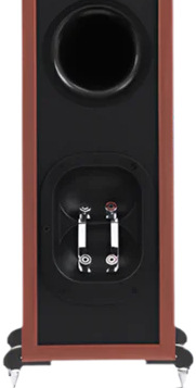 Reproduktory Jamo C605 MKII (2 ks) černé Detail zadní strany reproduktoru Jamo C605 MKII s bi-wiring připojením