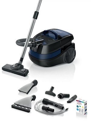 Víceúčelový vysavač Bosch BWD41700 šedý/modrý