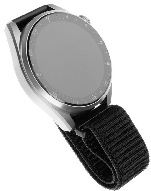 Řemínek FIXED Nylon Strap s šířkou 20mm pro smartwatch černý
