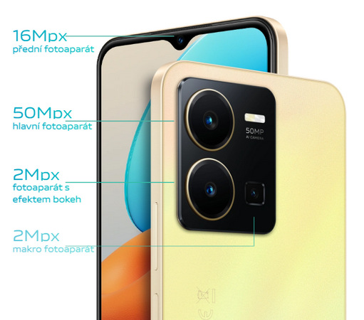 Mobilní telefon vivo Y35 8 GB / 256 GB - Starlit Blue