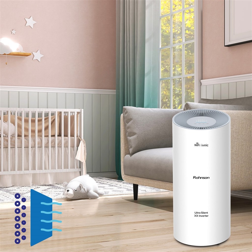Odvlhčovač Rohnson R-9530 Wi-Fi Ionic Ultra Silent 30l Inverter bílý