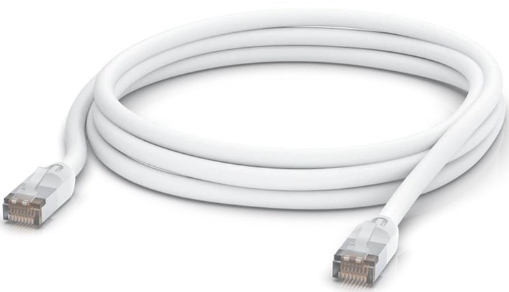 Ubiquiti Patch kabel, venkovní, STP, Cat.5e, 3m, bílá