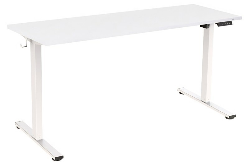 Elektrický stůl Rocada 2002XCR04ECO bílý Elegantní bílé provedení stolu zapadne do interiéru